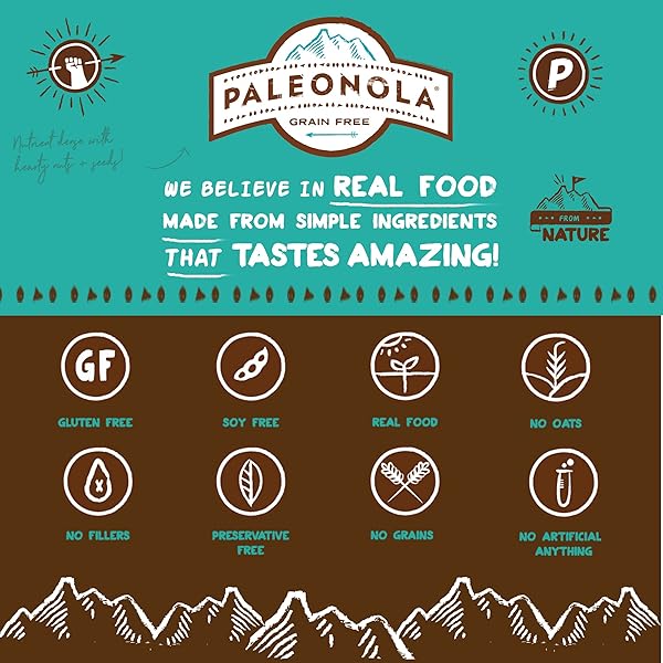PALEONOLA – GRAIN FREE GRANOLA ORIGINAL FLAVOR – NON-GMO, GRAIN, SOY, GLUTEN, DAIRY FREE – LOW CARB PROTEIN SNACK FOR A HEALTHY BREAKFAST