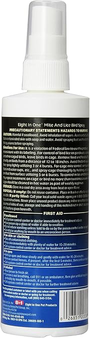 8 In 1 Ultracare Mite And Lice Spray 8 Ounce Pump 8 In 1 Ultracare Mite And Lice Spray 8 Ounce Pump