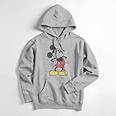 Disney Men's Mickey & Friends Classic Mickey Distressed Pull Over Hoodie