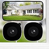 INFIYA 2K No Drill Window Camera-2 Pack 2.4Ghz & 5Ghz WiFi Dome Cameras for Home Security for Indoor & Outdoor Monitoring, Color Night Vision, Human Detection, 24/7 Recording, Ideal for Apartment, K1