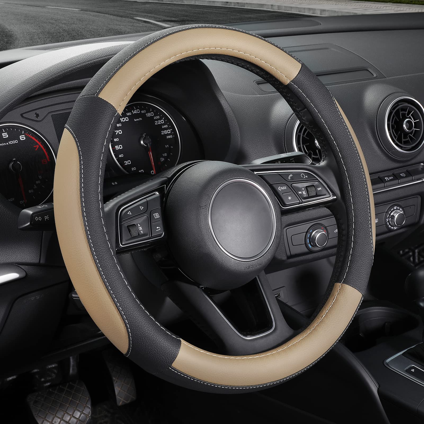 SEG Direct Car Steering Wheel Cover for Prius Civic