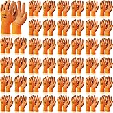 Handepo 12/24/48 Pair Winter Work Gloves for Men Thermal Insulated Freezer Gloves with Non Slip Grip for Cold Weather