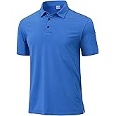 Golf Polos for Men - Striped Sport Polo Shirts for Men Quick Dry Slim Fit, Funny Men Work Golf Shirt Moisture Wicking