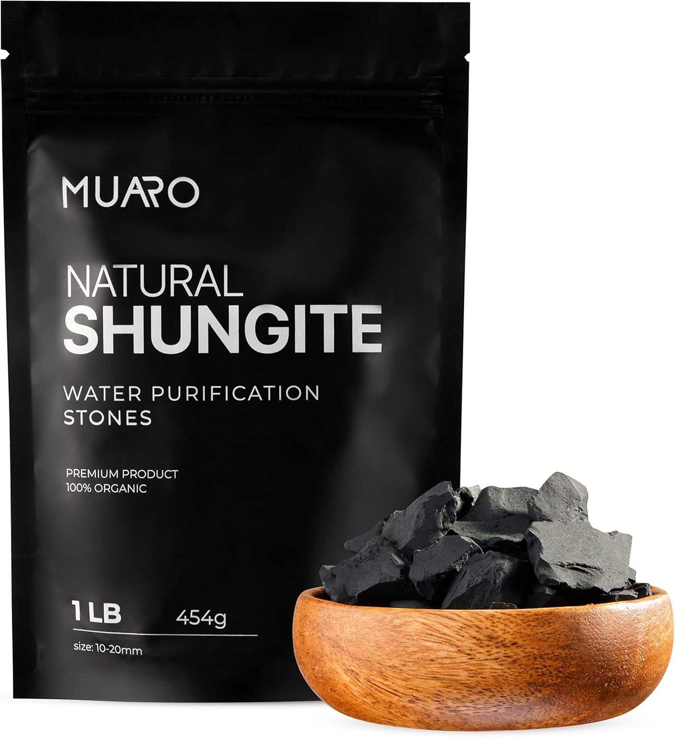 Indoor Fountains & Accessories - MUARO Shungite Stones Karelian Rocks (1lb (454 Grams))