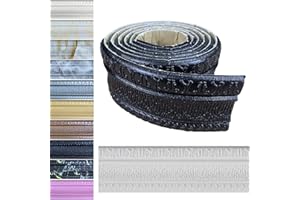 Yutianli Crown Molding Peel and Stick Wallpaper Border Flexible Wall Base Moulding Trim Self Adhesive Vinyl Baseboard Black Foam Wall molding 3D Mirror Border (2PCS-178, Black)