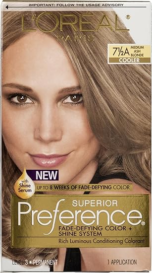 Amazon Com Loreal 7 5a Medium Ash Blonde Kit 4 Packs Beauty