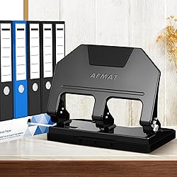 AFMAT 3 Hole Punch Heavy Duty, 40-Sheet 3 Hole
