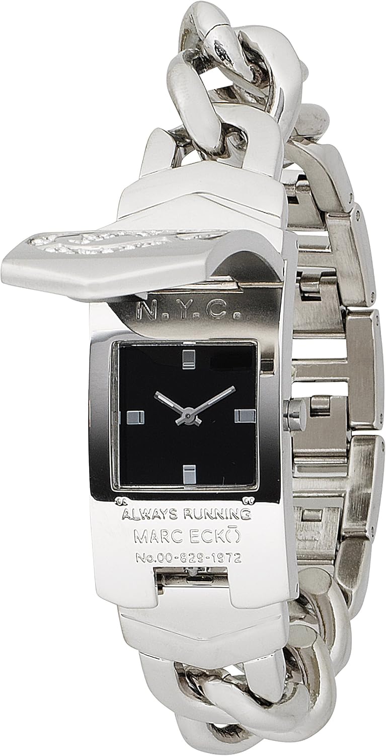 Marc Ecko Midsize E95002M1 Silver ID Bracelet Style Watch