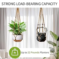 IDEEEPAN 35 Inch Macrame Plant Hanger - Fits 4-13