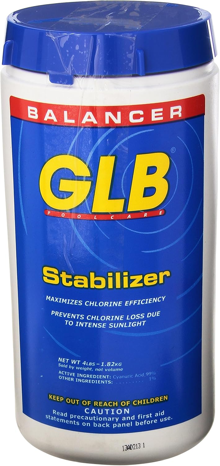 Amazon Com Glb 71273a Chlorine Pool Stabilizer 4 Pound Swimming Pool Chlorine Garden Outdoor