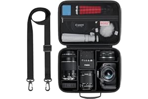 BOVKE Carrying Case for Canon EOS Rebel T7 / R50 / R6 Mark II / R100 Cameras, Storage Case for Canon, Sony, Nikon DSLR SLR Ca