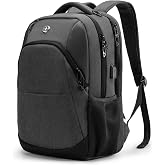 Swissdigital Design Large Business Laptop Backpack with Smart USB Charging Port Travel Backpack Fits 15.6 inches laptops