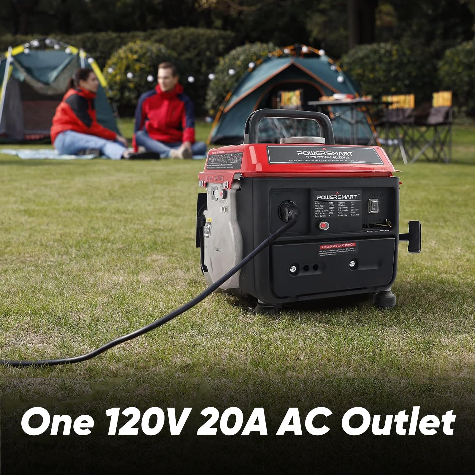 PowerSmart 1200W Portable Generator, Small Generator For Camping