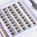 Lanciley Individual Lashes 45 Clusters DIY Kit 10-16mm with Glue Tweezers view 2