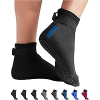 BPS 'Smart' Neoprene Water Socks - 3mm Beach Booties Glued Blind Stitched Anti-Slip Wetsuit Boots for Men Women Outdoor…