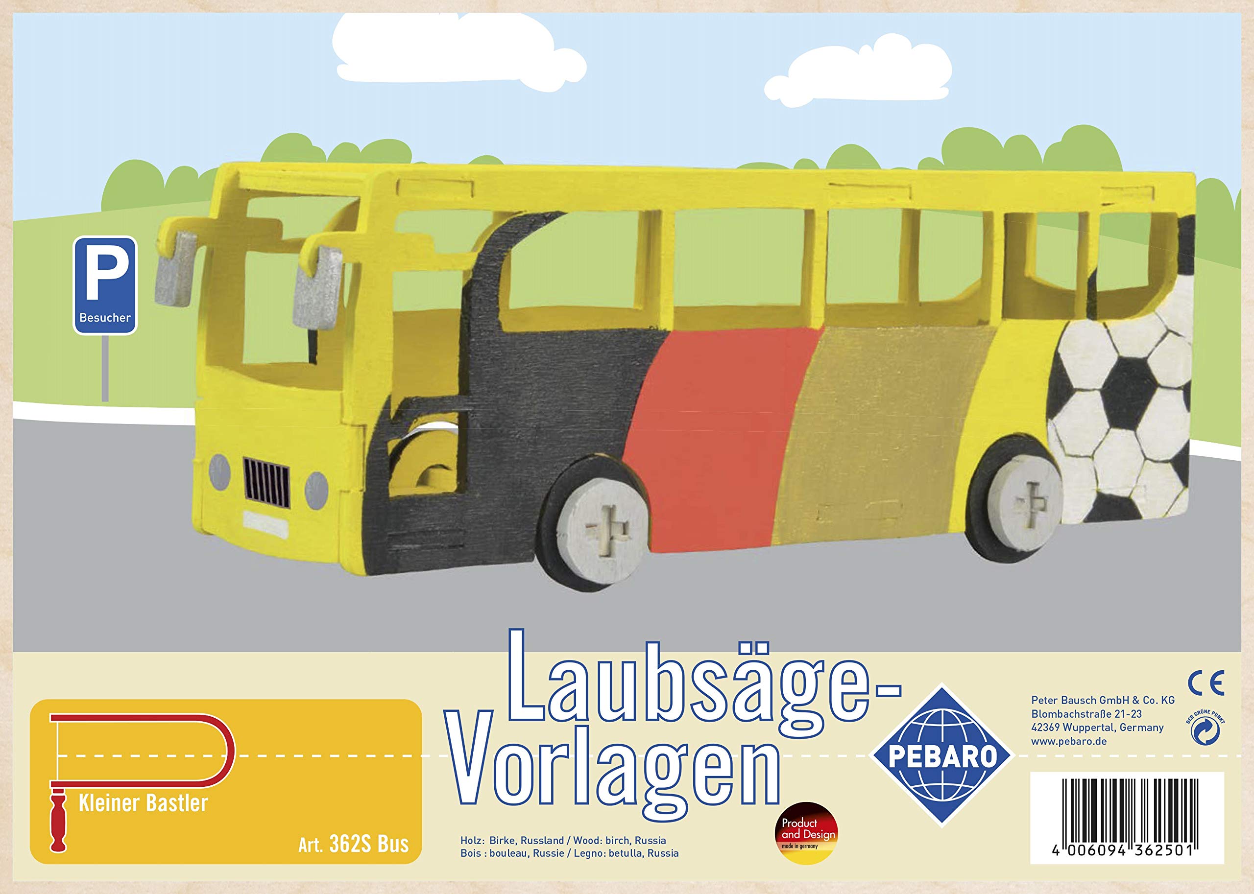 Pebaro 362S Jigsaw Template Plywood Bus Design