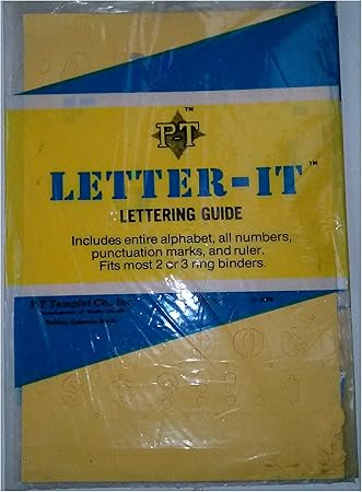 Amazon Co Jp P T Letter It レタリングガイド 1 2インチ ゴシックアルファベット 数字 句読点マーク 定規 ホーム キッチン