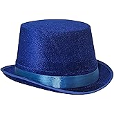 Carnavalife Felt Cup Hat Satin Hat Round Wizard with Satin Ribbon for Adults and Children