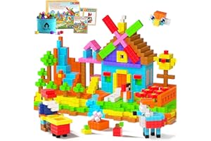 VIGORFUN 116 PCS Magnetic Blocks Set, 1" Magnet Building Blocks with Toy Eyes and Storage Bag for Kids Gifts, STEM Educational Preschool Sensory Toys for Toddlers Boys Girls Ages 3 4 5 6 7 8 + (Bright Color)