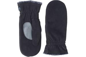 Isotoner Women's smarTouch Stretch Fleece Mitten with smartDRI, Black, OS