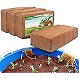 Coco Coir for Organic Coconut Coir- 4 Pack Coco Coir Brick- Coconut Soil with Low EC & PH Balance-Coco Fiber for Herbs& Flowers- High Expansion-Renewable Coco Soil for Planting