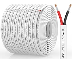 CONEPY 8 Gauge Marine Wire, 8/2 Wire Duplex Marine