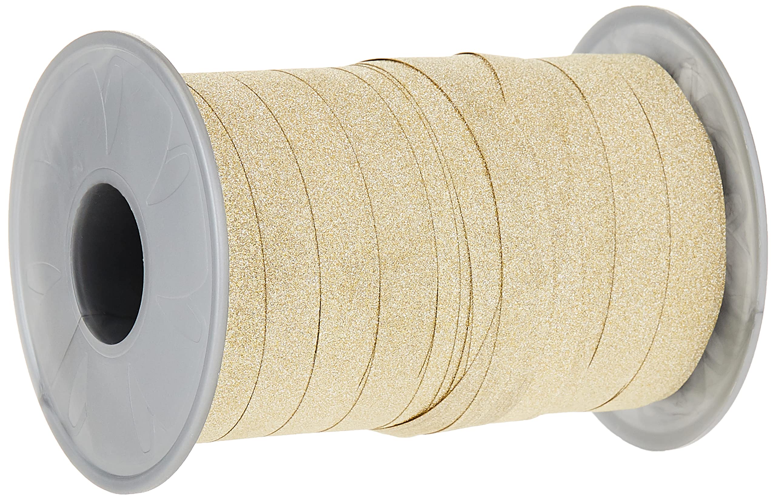 PRÄSENT - Poly Glitter Curling Ribbon Gold 10 mm width, 100 m length — image 1