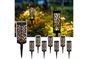 SUNCKET Solar Outdoor Lights, Christmas Decor Lights, Outdoor Fall Decor, Halloween Decorations for Garden Yard Patio Walkway Driveway Outside Decor (8 Pack)