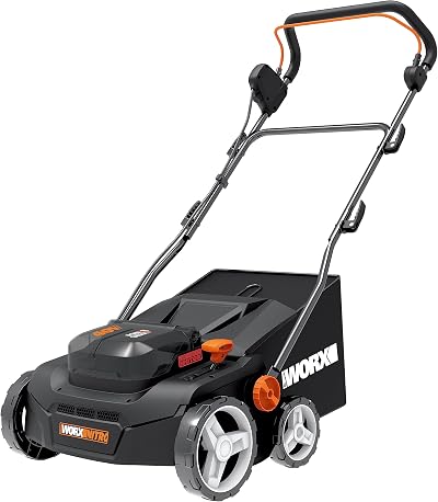 WORX Nitro 36V Cordless Scarifier Aerator WG855E.9 4-Position Height 40L Bag