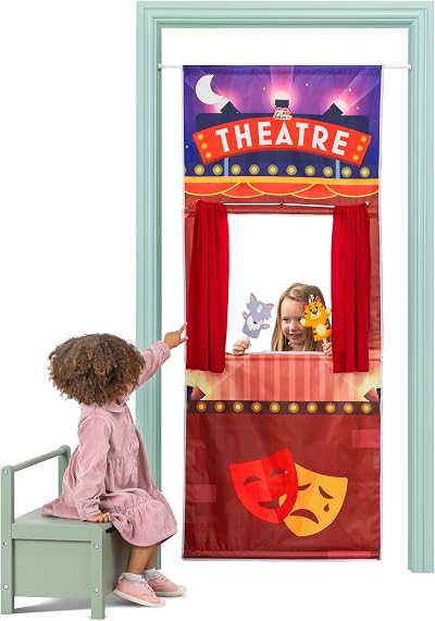 Playhouse Pop-Up Play Town Puppet Theatre Doorway 1m Rod Kids 3-7