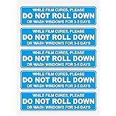 Do Not Roll Down Sticker for Car,1x4 inch 100pcs Please Do Not Roll Down Sticker for Car Window