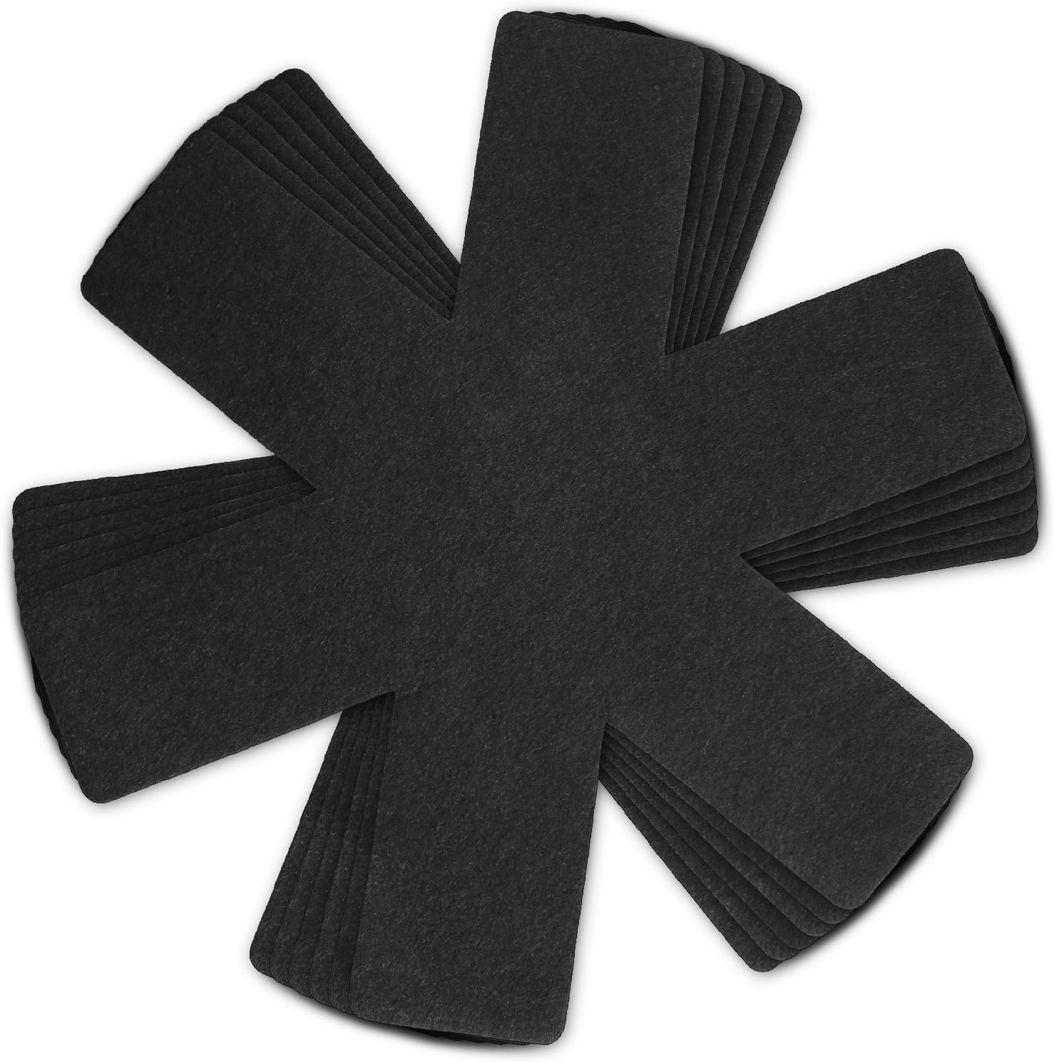 Kitchen Classix pan protectors, set of 5 + 1, 38 cm XXL felt pan protectors for stacking protection
