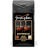 Jumping Bean Light Fairtrade Organic Whole Bean Coffee, ECO2Roast, Premium Coffee, Made in Canada, Non-GMO, Espresso Roast, 4