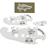 Iwata-Medea Artool Big Shield FH 7 Airbrush Template (Set of 4), White