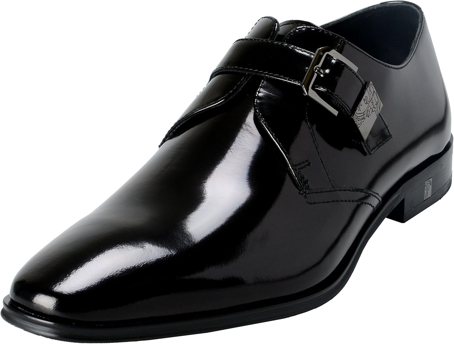 burgundy versace loafers