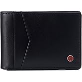 Alpine Swiss Delaney Slim Bifold Wallet | Front Pocket Wallet | 8 Card Slots ID Window | Outside Card Slot| RFID Protected Premium Leather | Gift Box