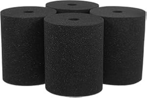 MINAOLULUS 4Pcs Black Rotating Foam Inserts Cup Turner Foam PVC Pipe Tumbler Spinner Accessories for Tumbler