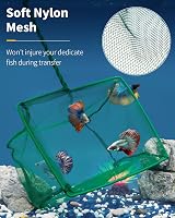 Uniclife 25 cm Aquarium Fish Net with Braided Metal Handle Large Square Net view 3