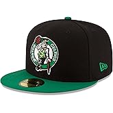 New Era NBA Boston Celtics Men's 2-Tone 59FIFTY Fitted Cap, 8, Black