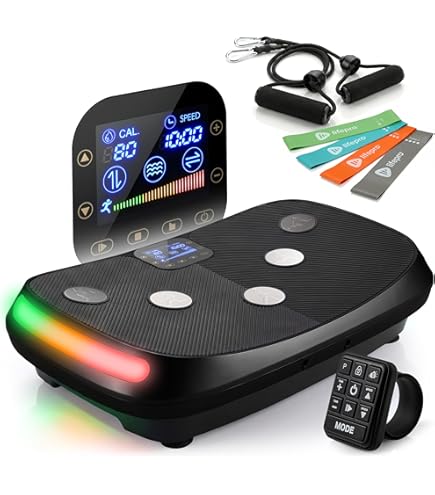 Amazon.com : LifePro Vibration Plate Exercise Machine - Whole Body Workout  Vibration Fitness Platform w/ Loop Bands