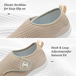 Comfortable Brown Womens Shoes Wide Toe Non Slip