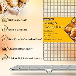 2PCS Cooling Racks for Cooking and Baking - 10" x