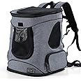 Petsfit Pet Backpack Carrier with Upgrade Waist Cushion Design to Better Fit The Waist, Suitable for Small and Medium Cats, and Rabbits up to 18 Pounds