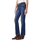 WallFlower Womens Legendary Slim Bootcut Mid-Rise Belted Insta Stretch Juniors Jeans (Standard and Plus)