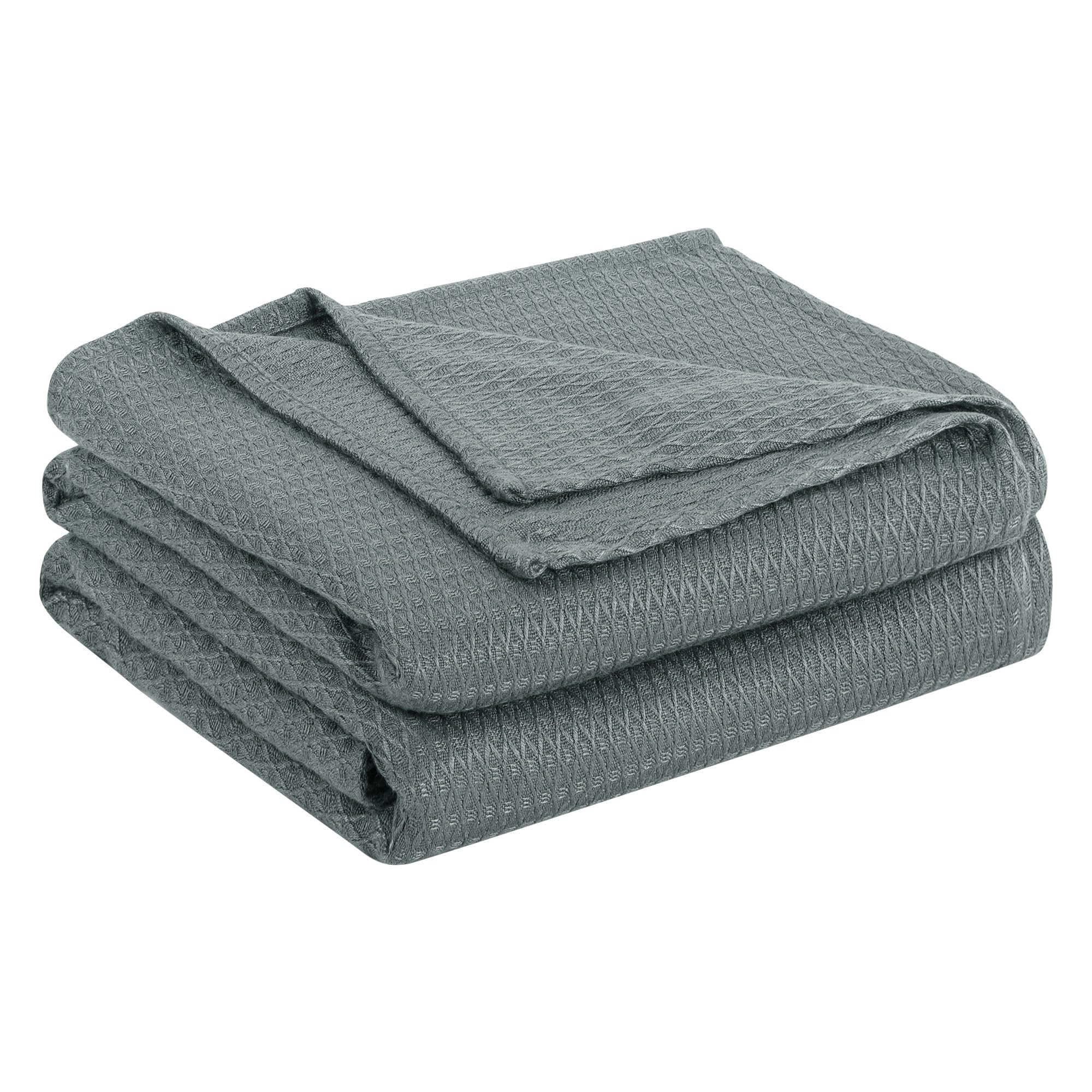 PiccoCasa Cooling Bamboo Blanket All Seasons Breathable for Hot Sleepers, Soft and Lightweight for Bed, Sofa Thin Blanket Summer Keep Cool Dark Gray King 230x230cm