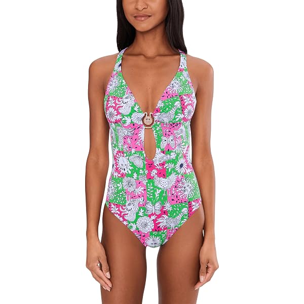 Lilly Pulitzer Women's Ulla Maxi, Flamingo Feather Harbour View Engineered  Knit Dress at Amazon Women's Clothing store