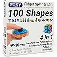 TOSY Magnet Fidget Spinner Mini - 8 Blocks, 3 in 1 Toy: Transformable Fidget Spinner, Infinity Cube, 2x2 Puzzle Cube, Christm
