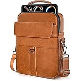 13 Inch Laptop Shoulder Bag Leather Carrying Case for Macbook Air 13 inch M4 M3 M2 A3420 A3113 A2681/ MacBook Pro 14 M5 M4 M3