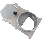 6" OD Self Cleaning No Clog Aluminum Blast Gate Cut Off Valve for Dust Collection System ABG6