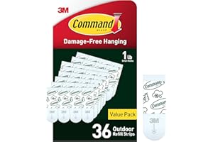 Command All Weather Small Foam Replacement Strips, 36 Strips